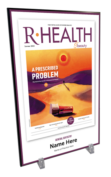 Richmond Magazine "Top Dentists" Cover Award Plaque