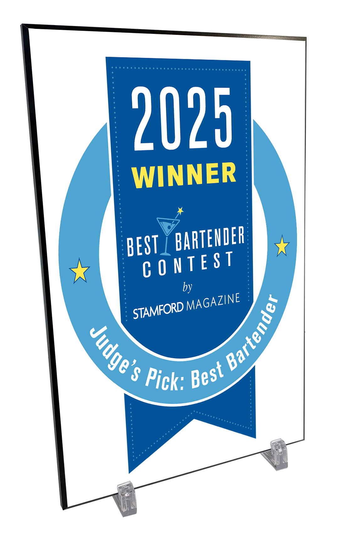 Stamford’s Best Bartender Award - Plaque