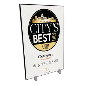 Jefferson City's Best Award Plaque