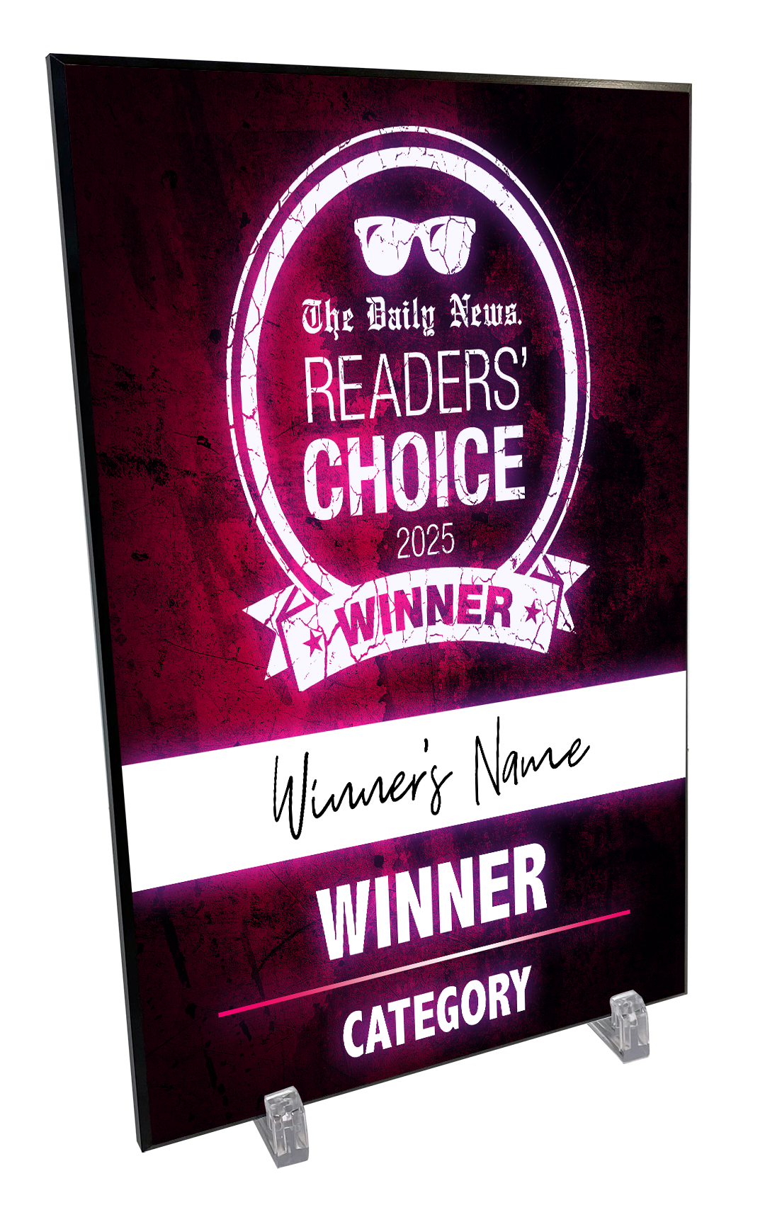GC The Daily News - Readers' Choice Award - Wooden Plaque