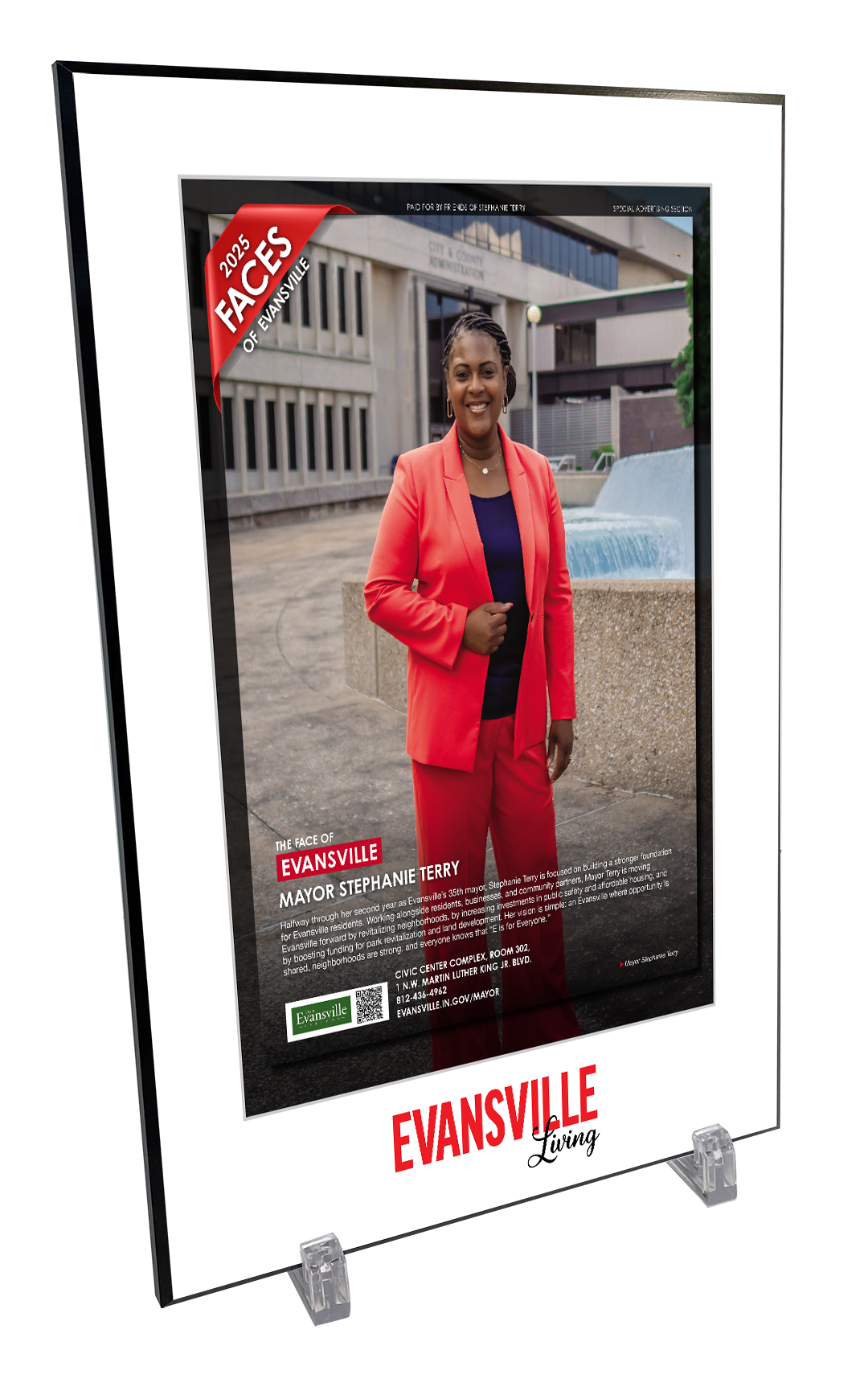 Evansville Living - Faces of Evansville - Plaques