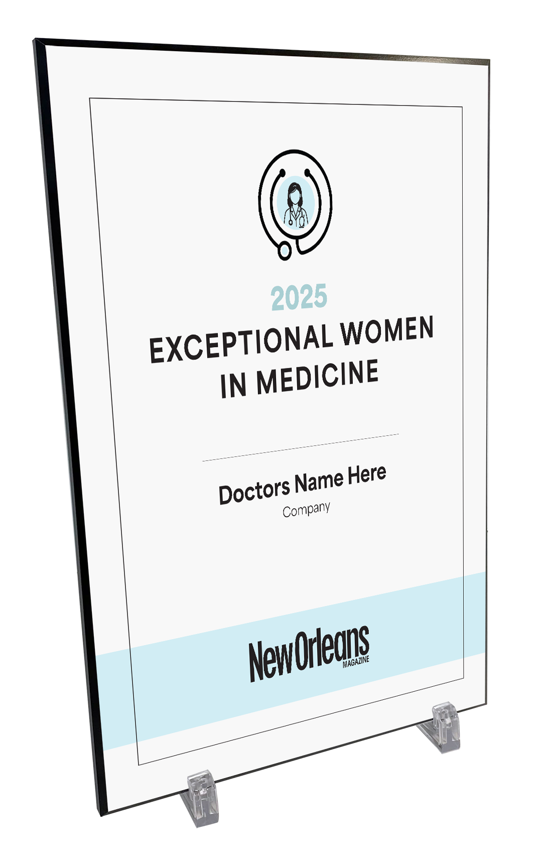 New Orleans Magazine - Exceptional Women in Medicine - Plaques