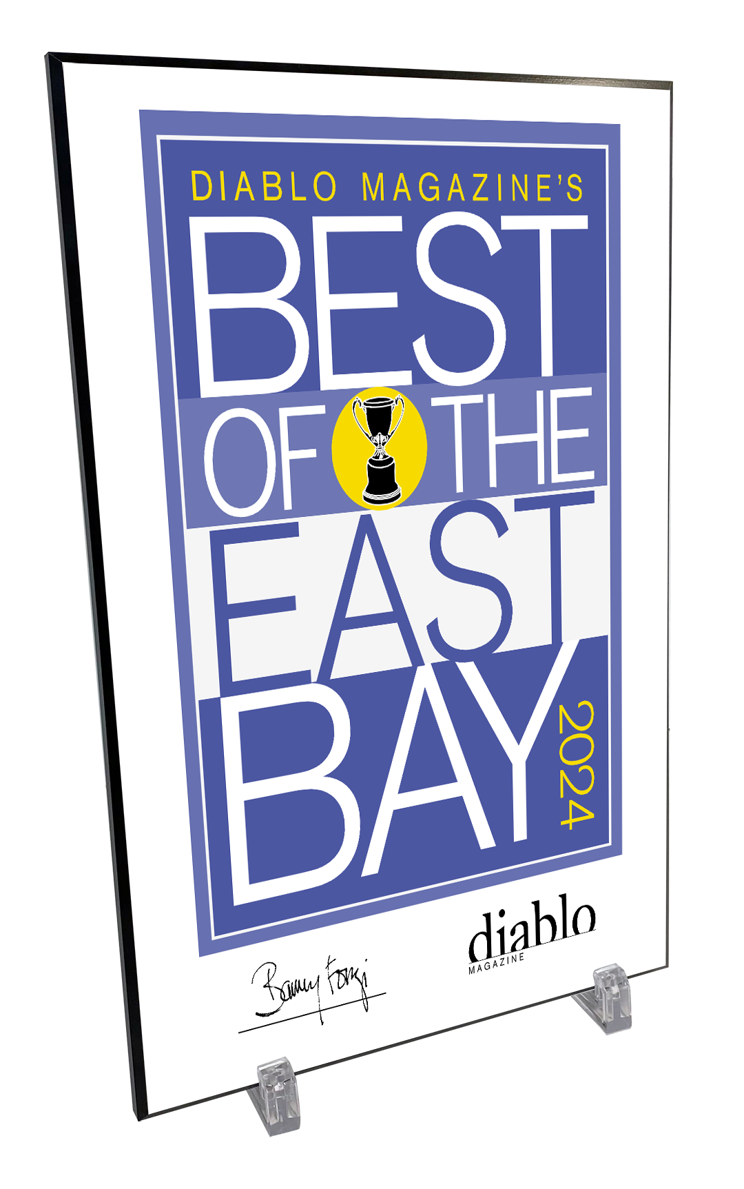 Diablo Magazine "Best of the East Bay" Award - Mounted Archival Plaque