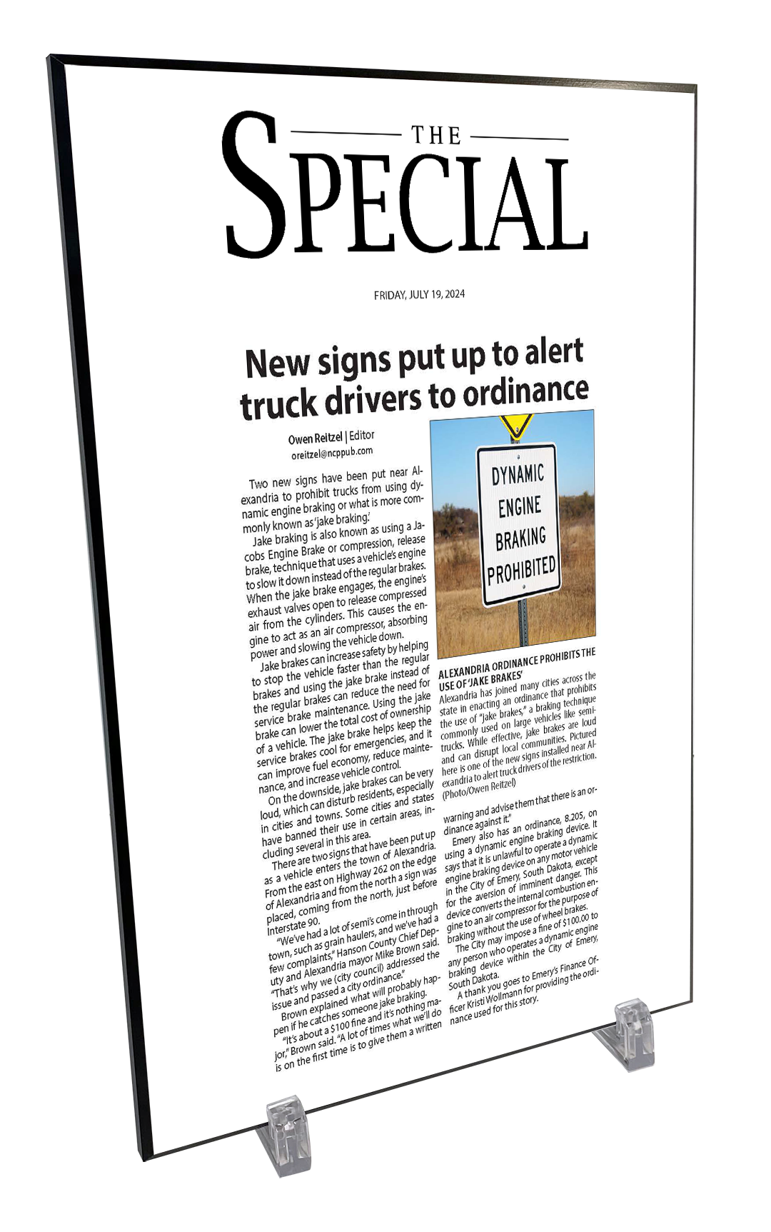 The Special - Modern Wooden Plaque