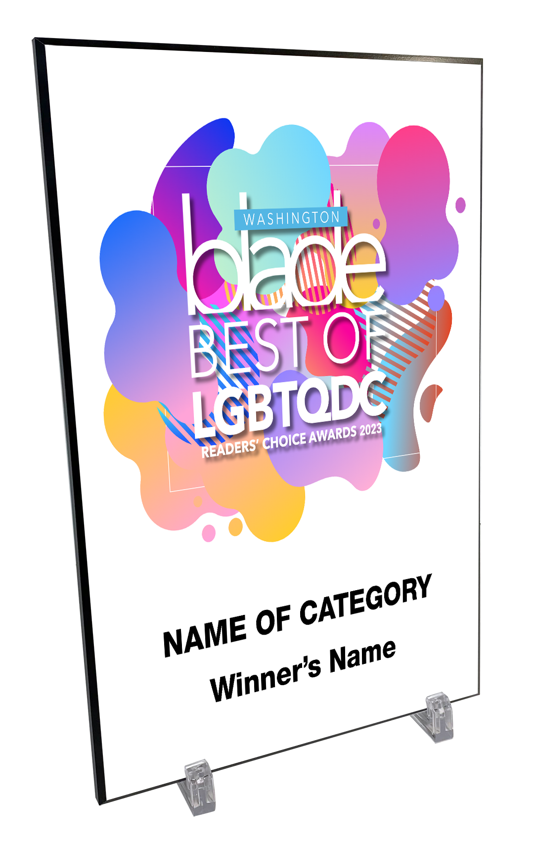 Washington Blade Best Of LGBTQ DC Award - Hardi-Plaque