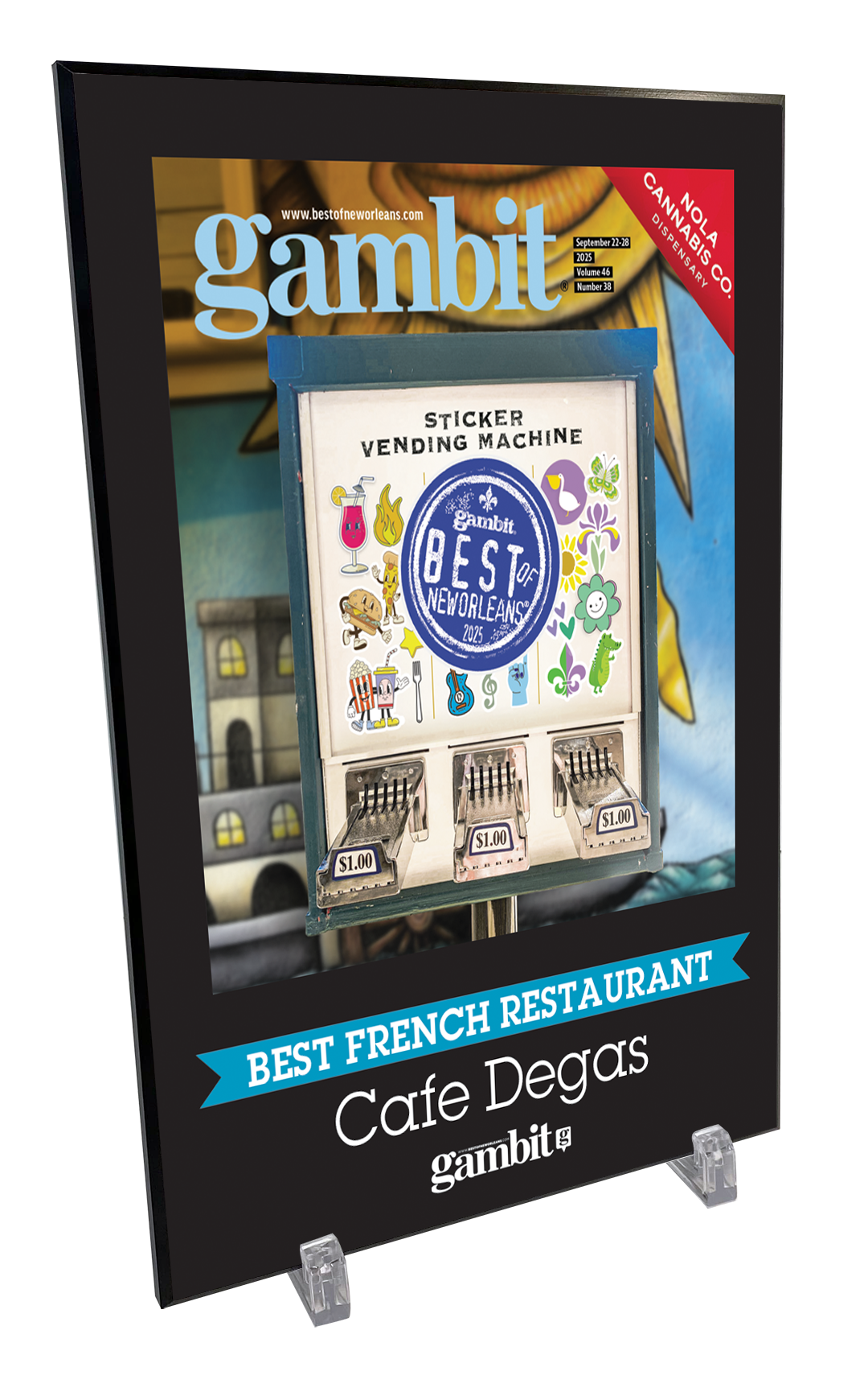 Gambit "Best of New Orleans" Award Plaque