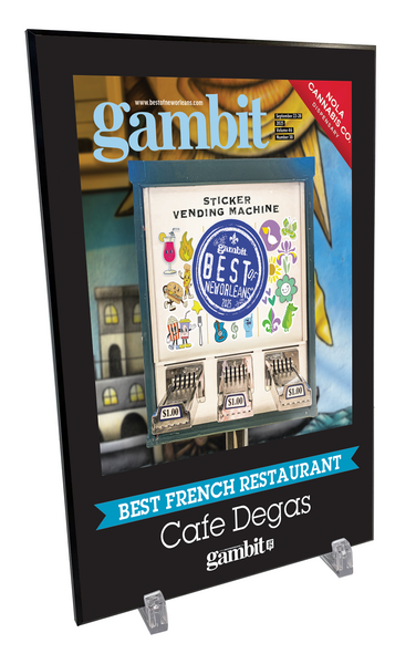 Gambit "Best of New Orleans" Award Plaque