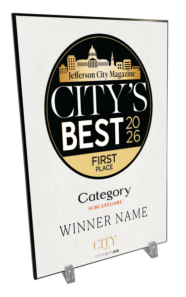 Jefferson City's Best Award Plaque