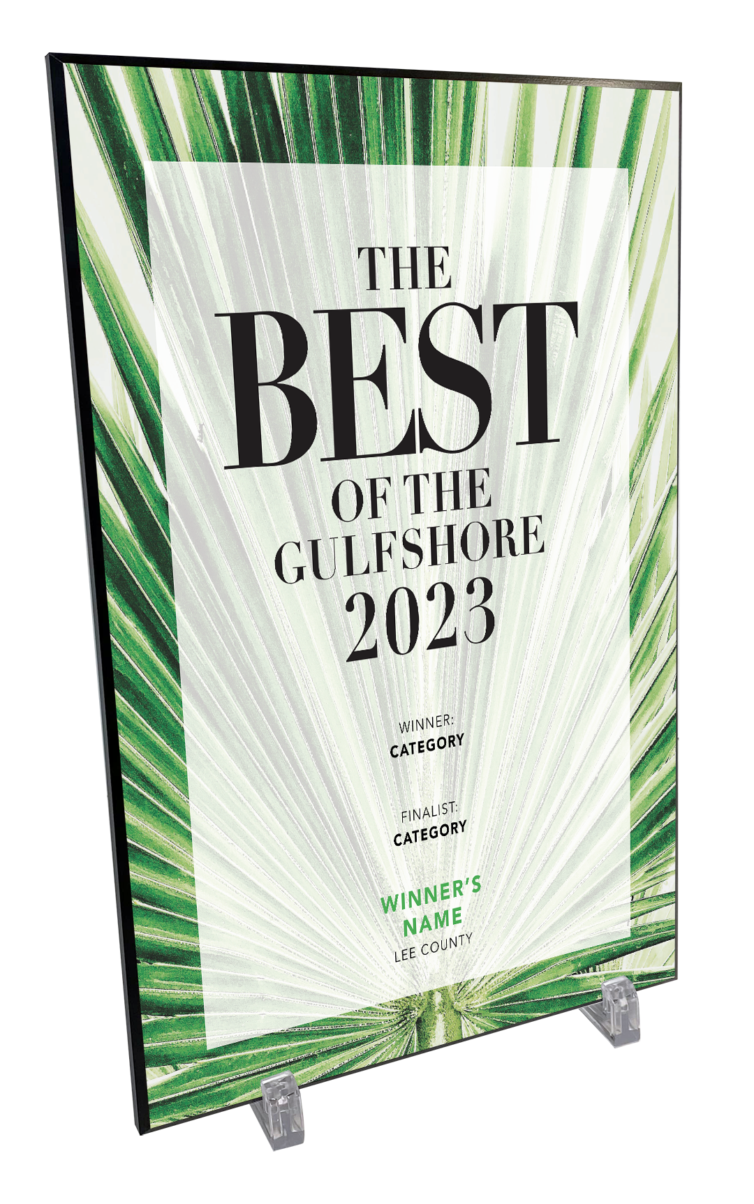 Gulfshore Life Magazine Best of the Gulfshore Award Plaque