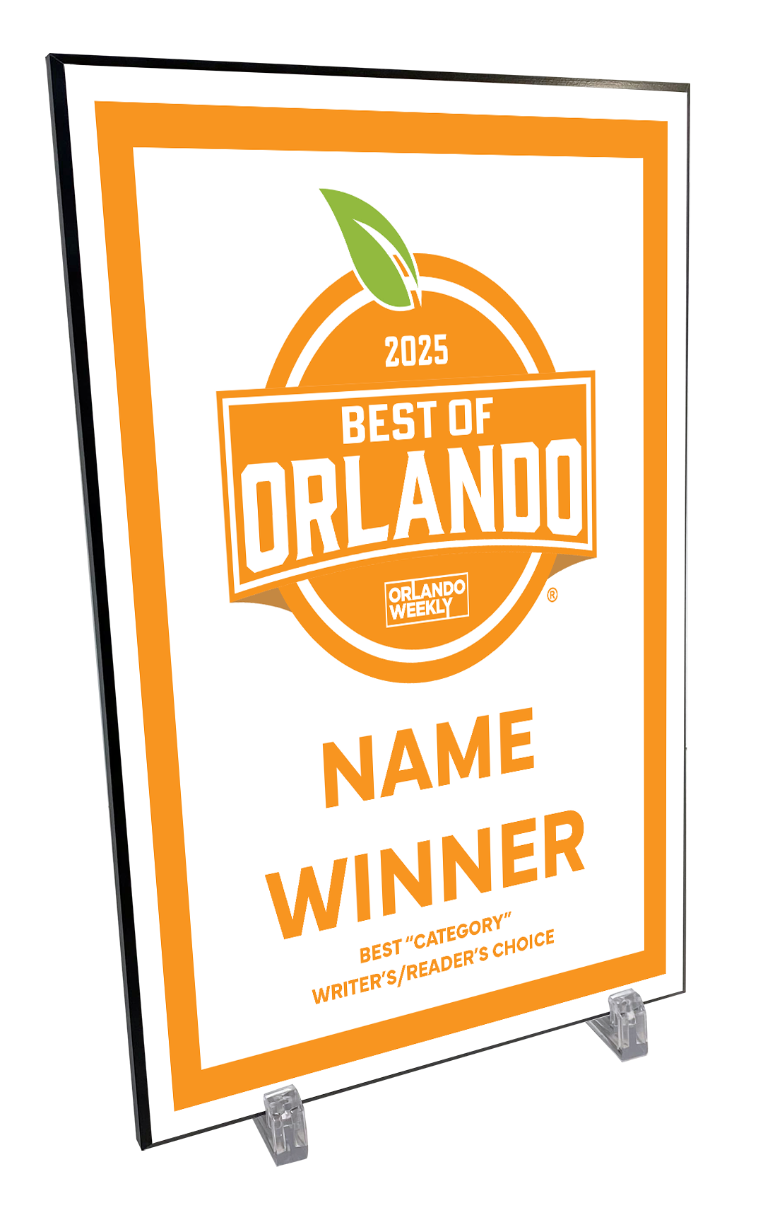 "Best of Orlando” Award Plaque