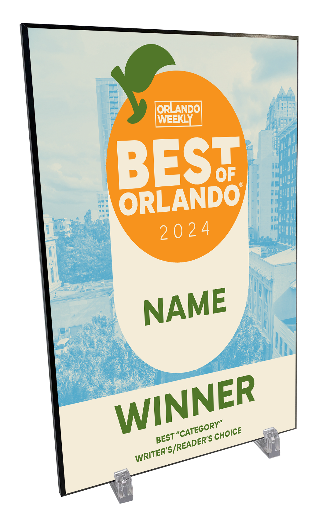 "Best of Orlando” Award Plaque