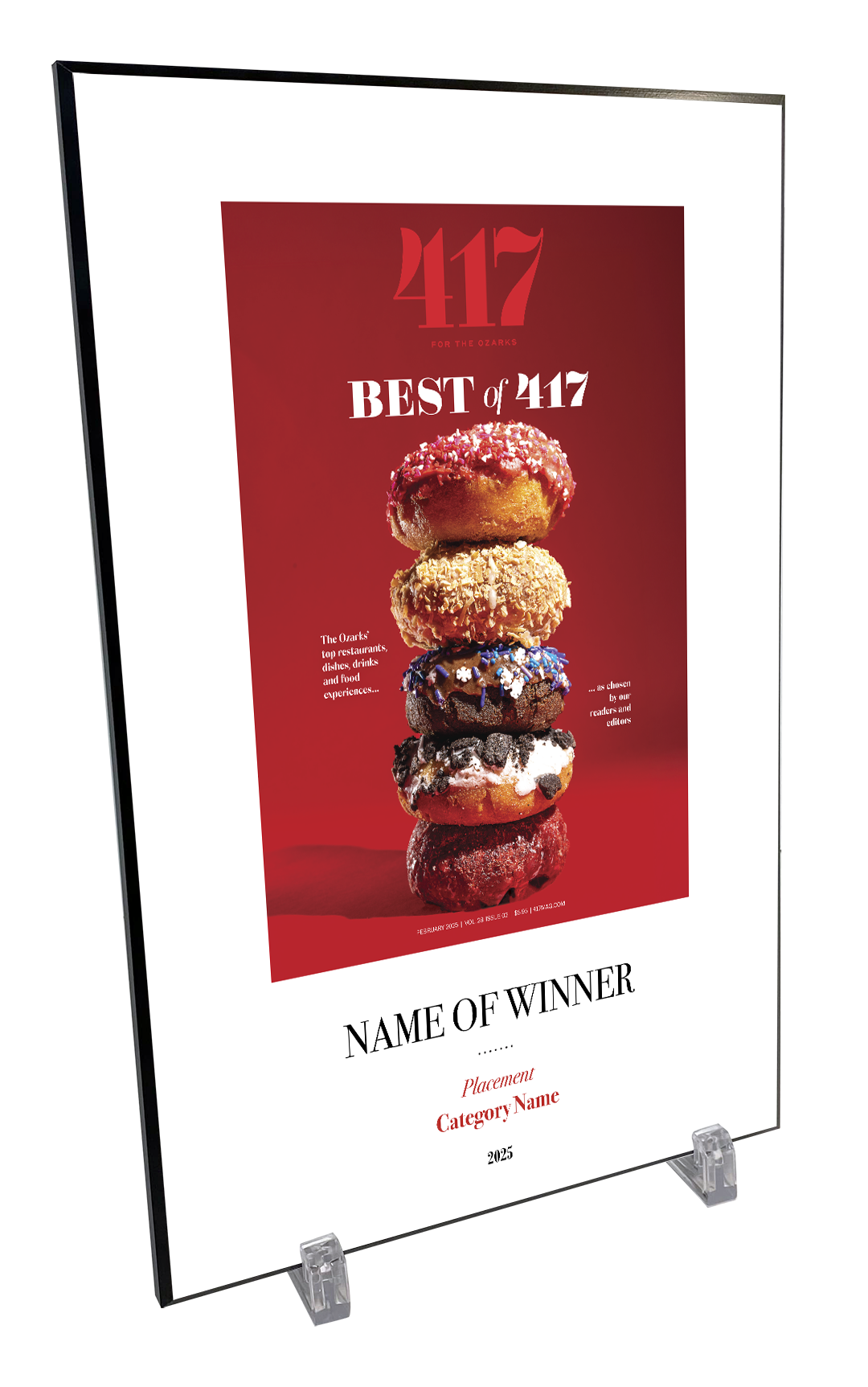 417 Magazine Best of 417 Award Melamine Plaques