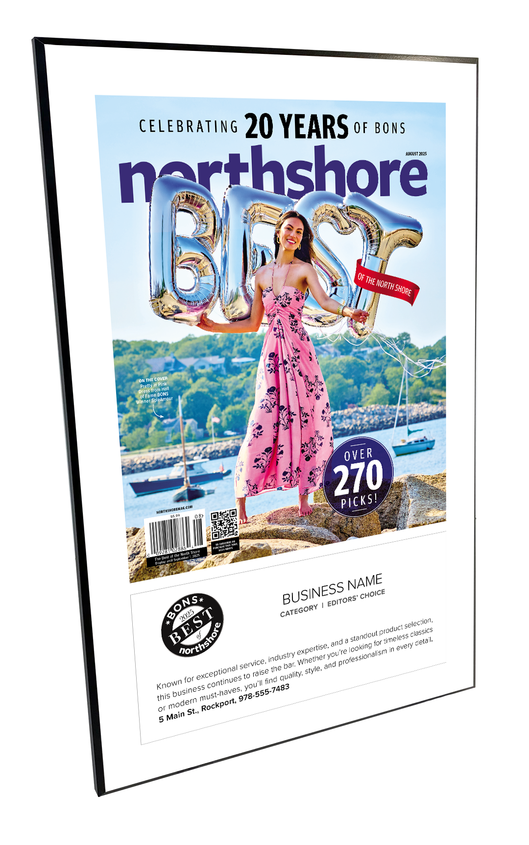 Northshore Magazine - As Seen In Best of Northshore - Modern Wooden Plaque