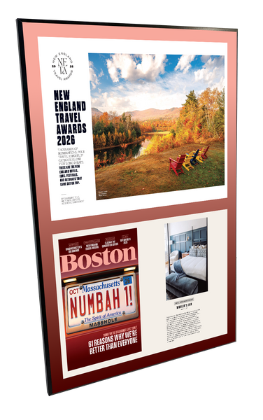 "New England Travel Awards" Article Award - Plaques