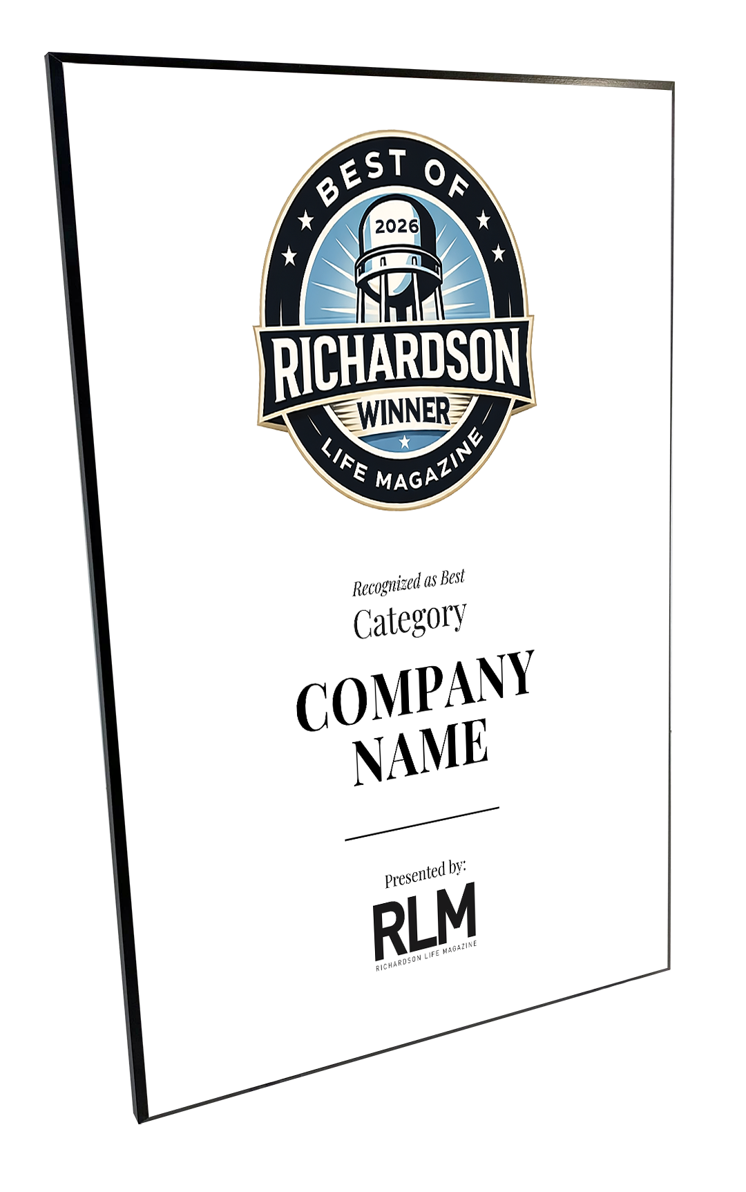 RLM - Best of Richardson Life Magazine - Wooden Plaques
