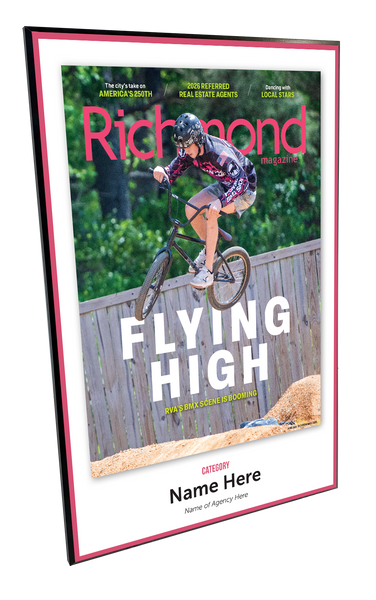 Richmond Magazine "Referred Real Estate Agents" Cover Award Plaque