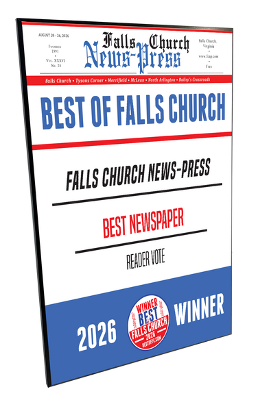 "Best of Falls Church" Award Plaque