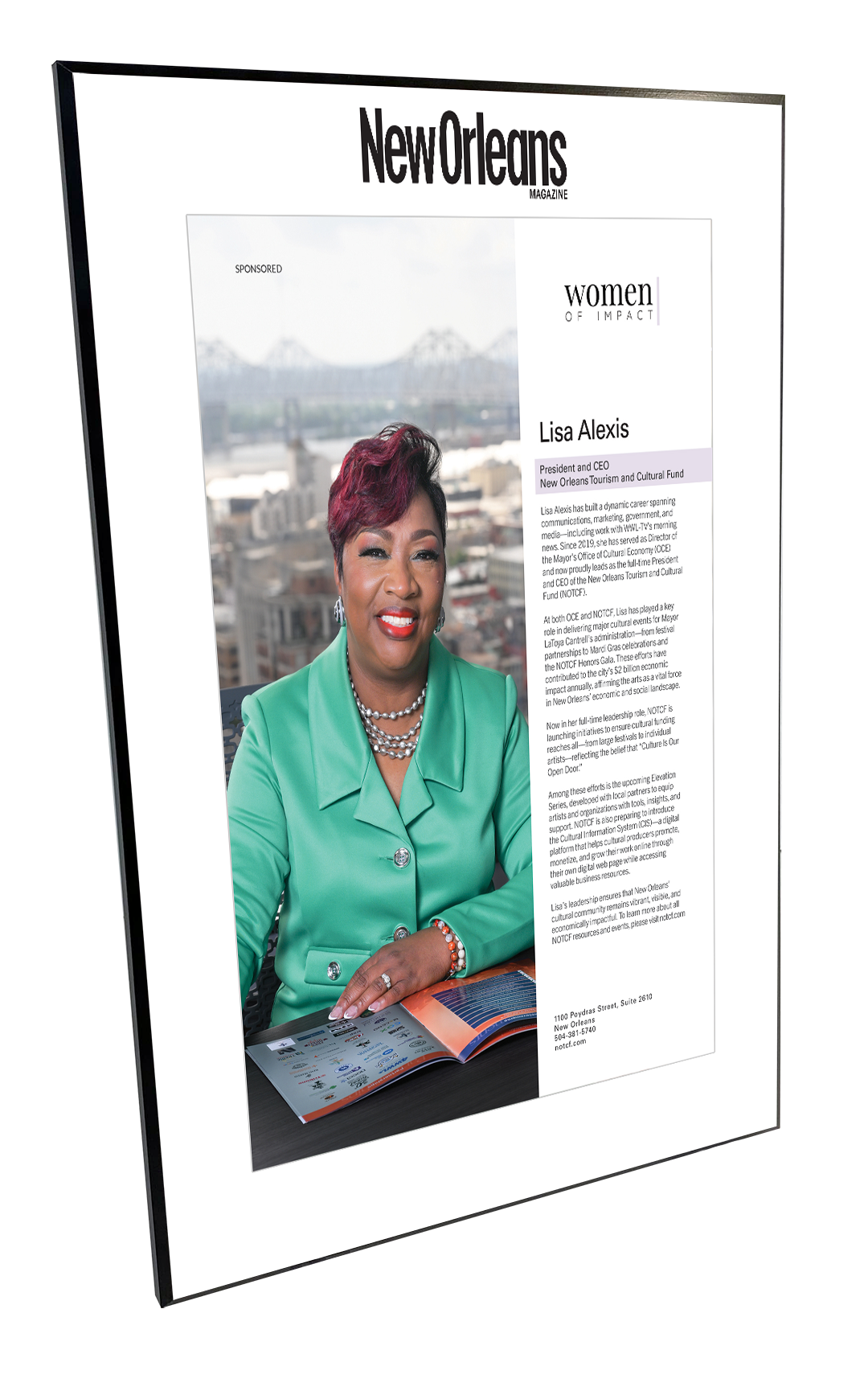 New Orleans Magazine - Profile Features - Plaques