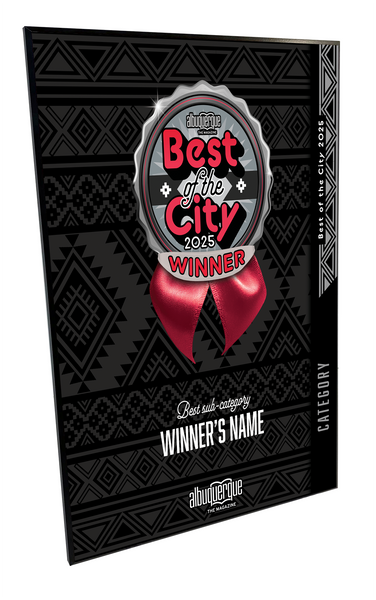 Albuquerque The Magazine's Best of the City Award | Modern Hardi-Plaque