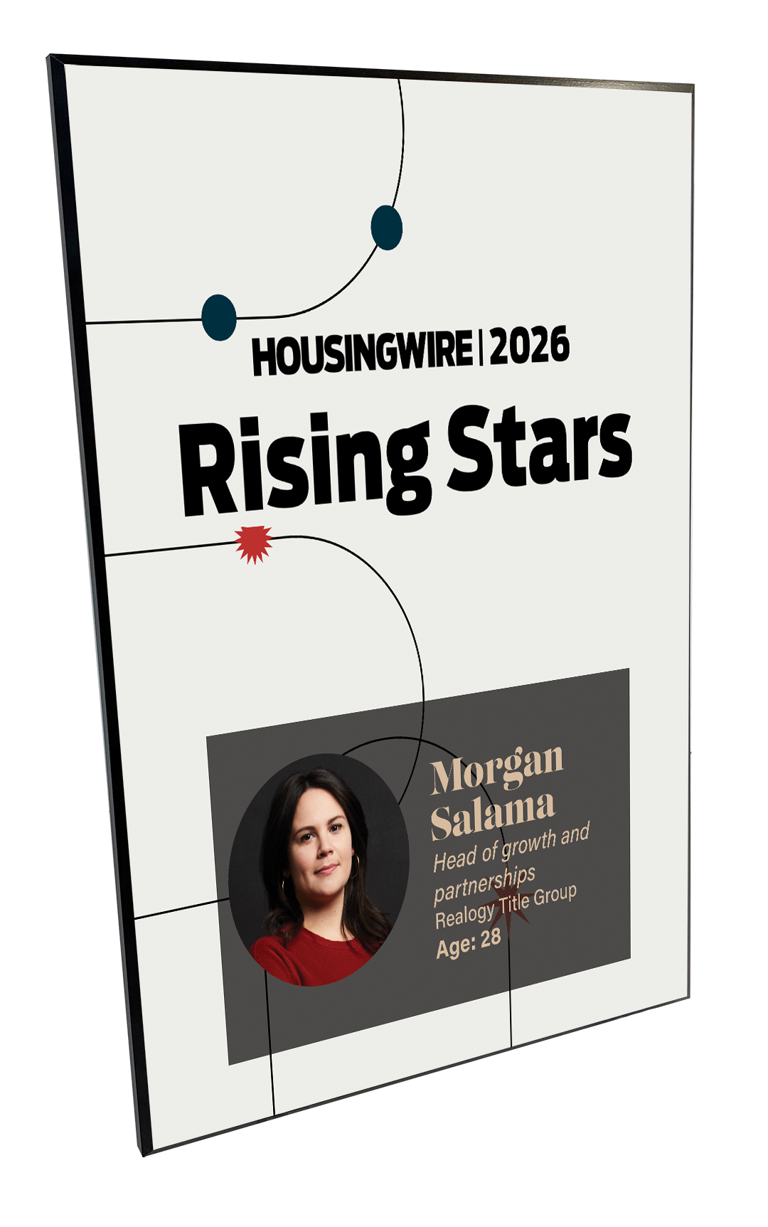 HousingWire Editorial Award Programs Plaque