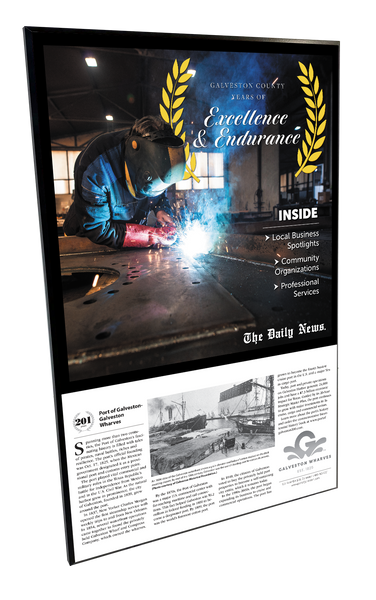 GC The Daily News - Years of Excellence - Wooden Plaque