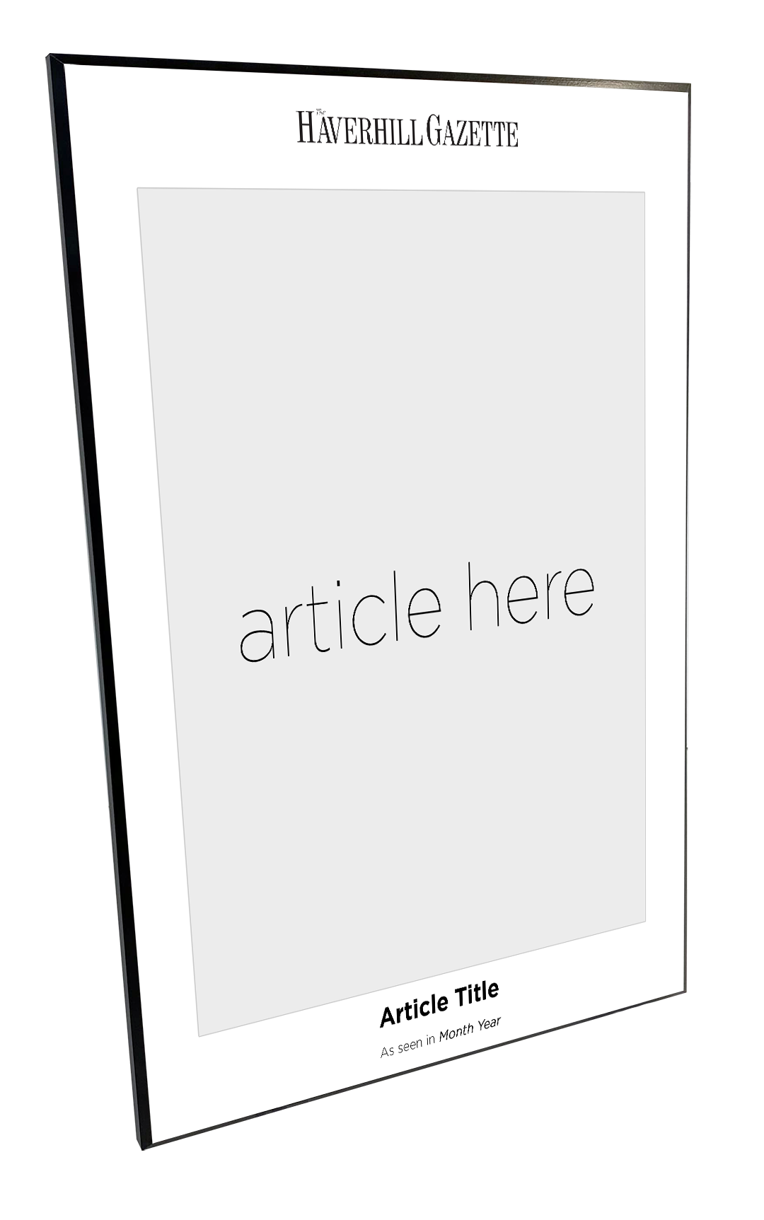 N. Boston Media Group - Articles - Wooden Plaques