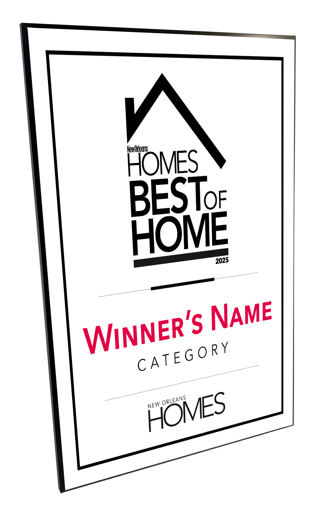 New Orleans Homes - Best of Homes - Plaques