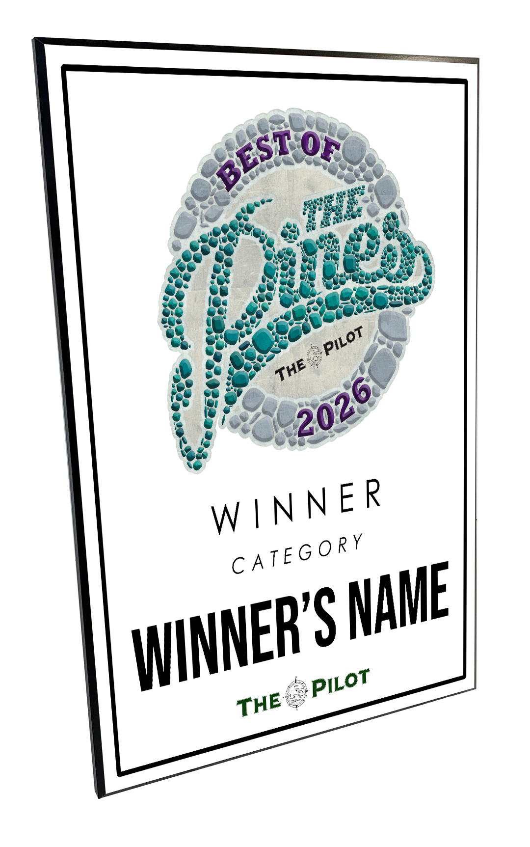 The Pilot - Best of the Pines - Plaque