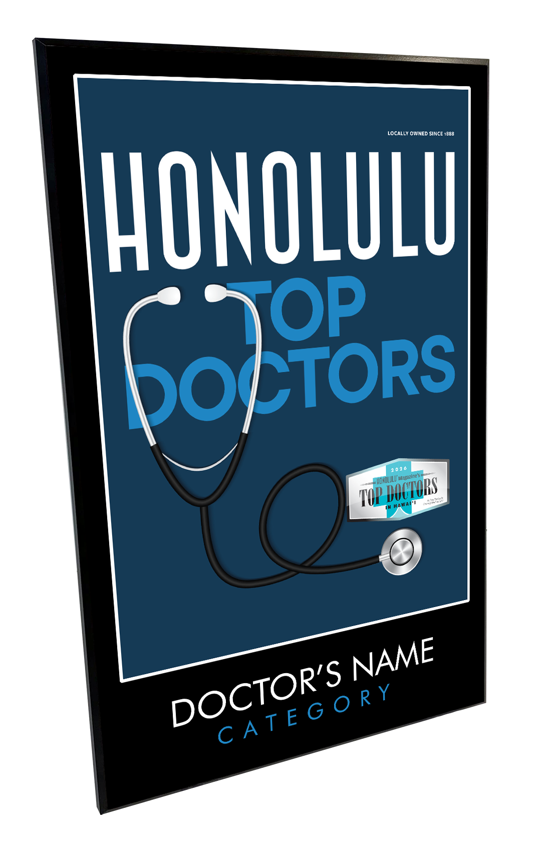 HONOLULU Magazine Top Doctors Plaques