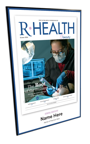 Richmond Magazine "Top Dentists" Cover Award Plaque