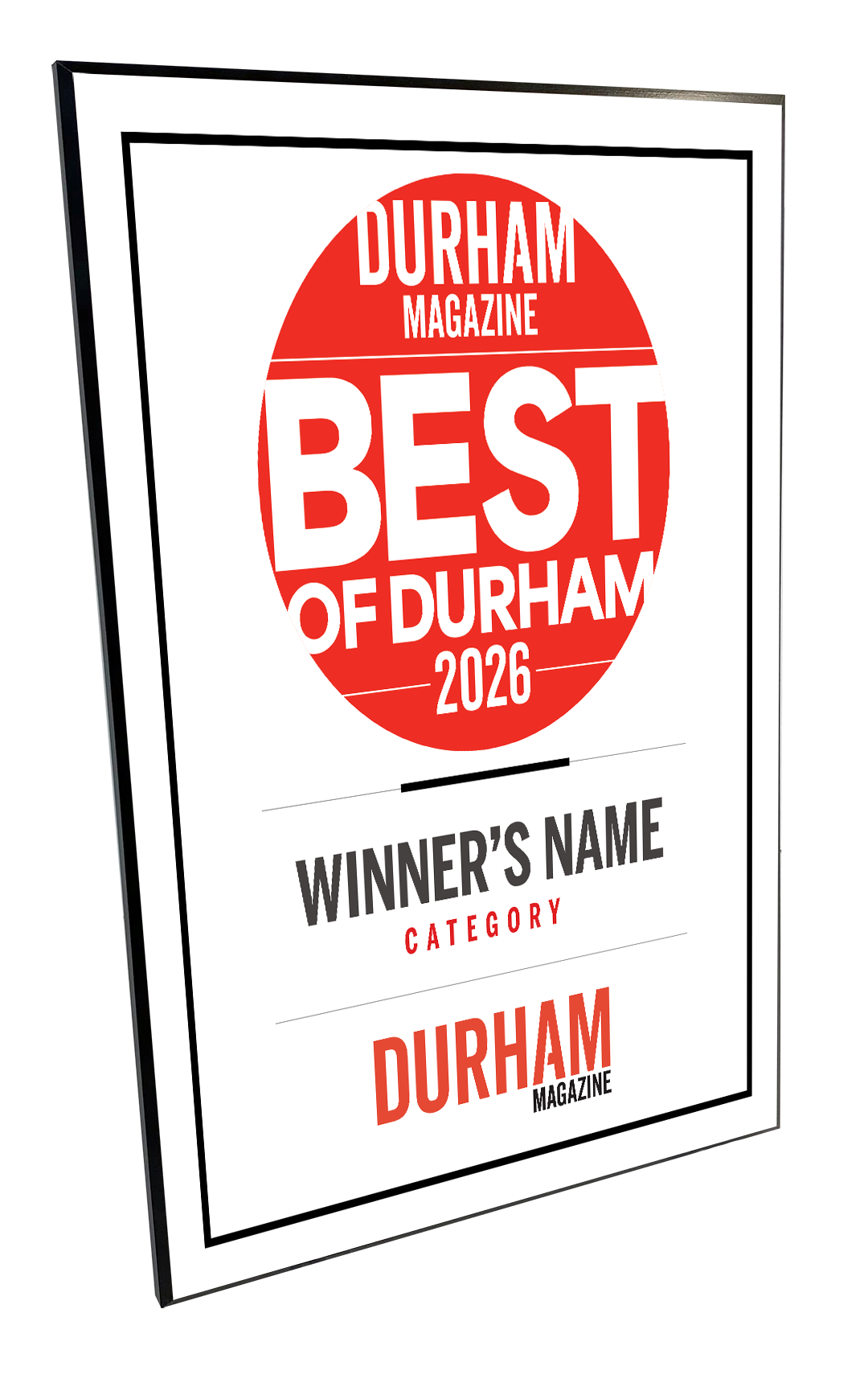 Triangle Media - Best of Durham - Plaques