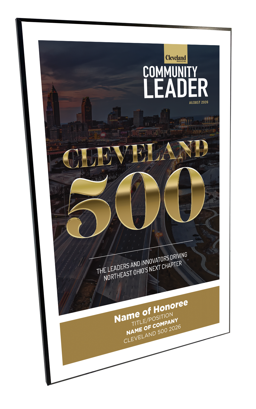 Cleveland 500 Cover Plaque