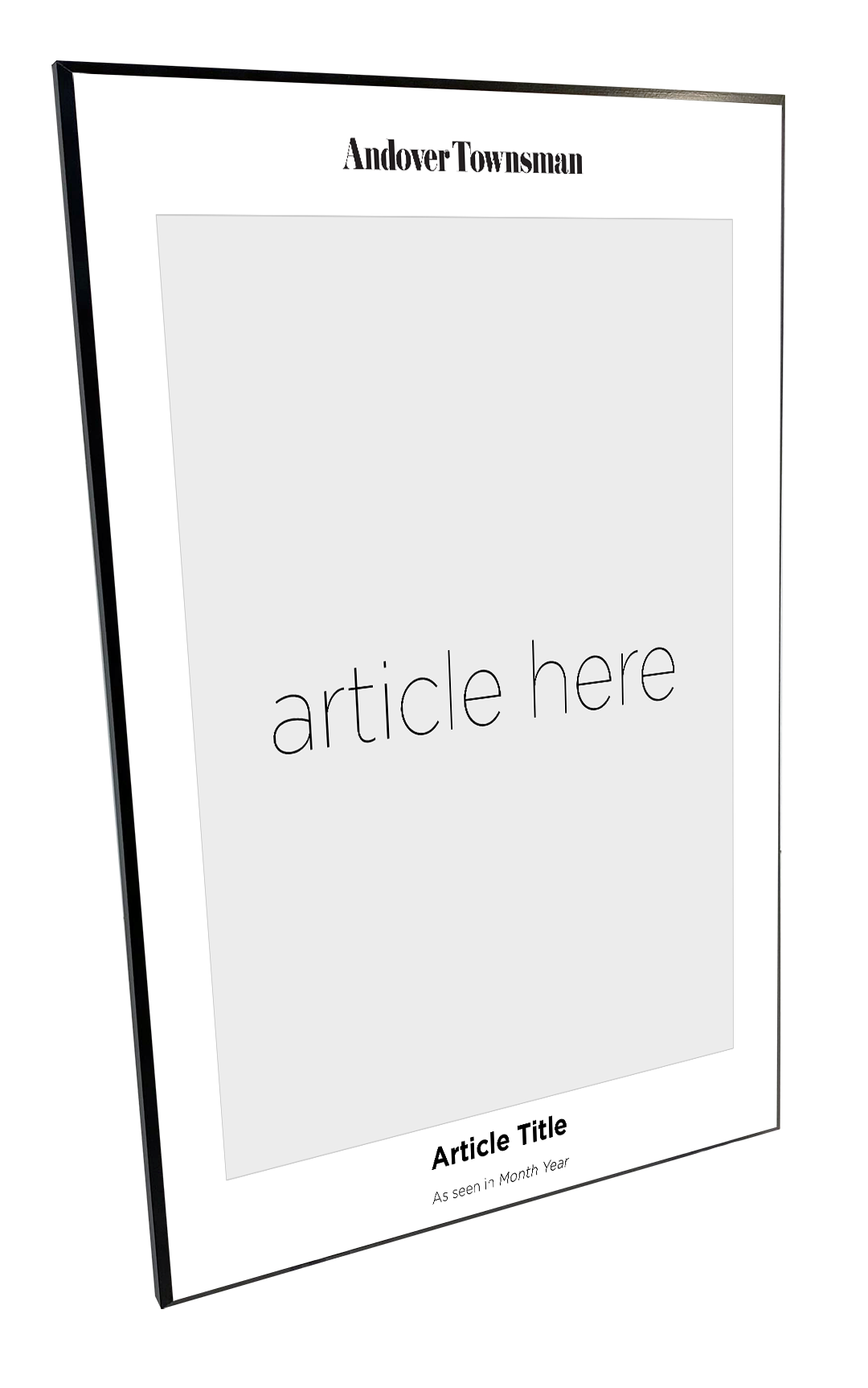 N. Boston Media Group - Articles - Wooden Plaques