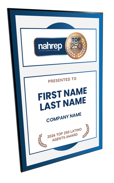 Top Latino Agents Award Plaque