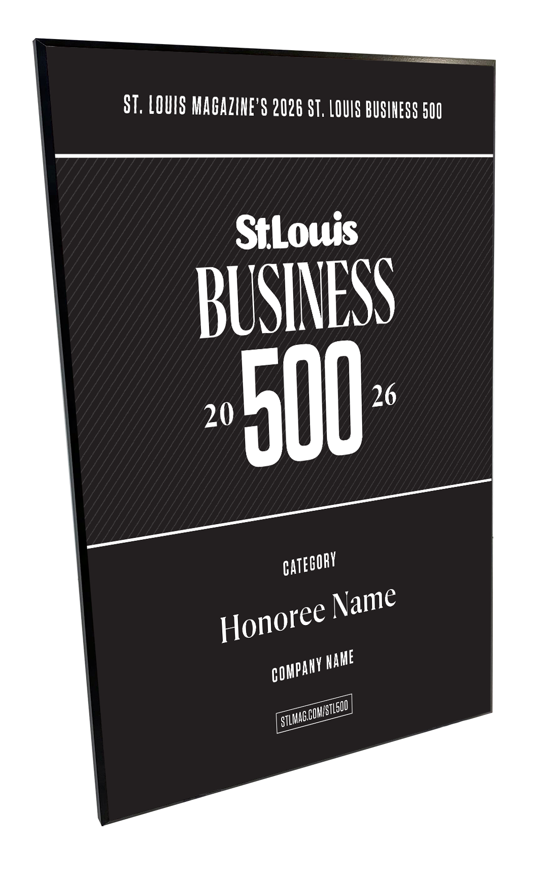 St. Louis Magazine Business 500 Award Plaque