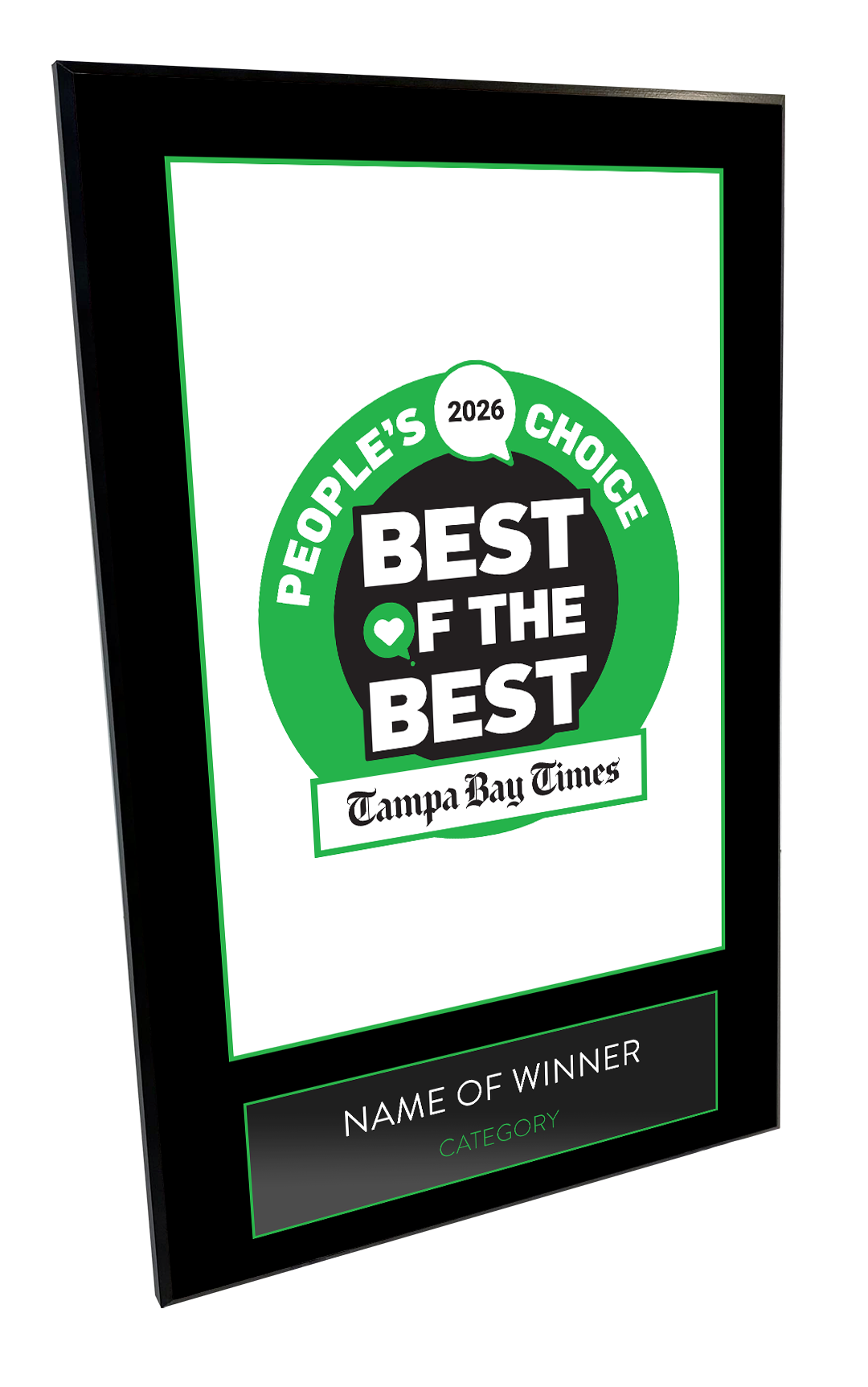 Best Of Tampa Bay Times - Modern Hardi-plaque
