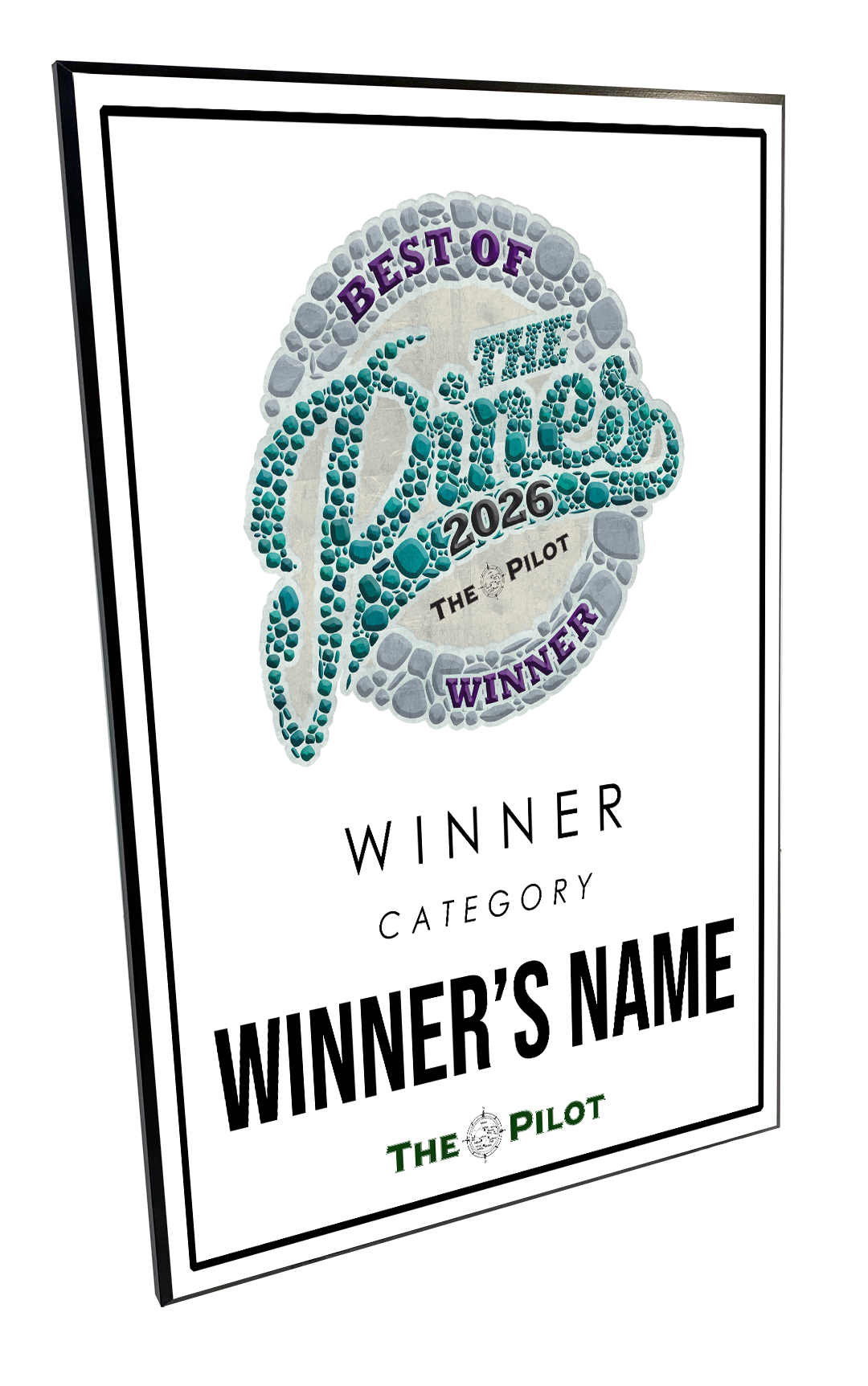 The Pilot - Best of the Pines - Plaque