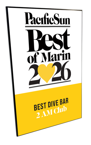 "Pacific Sun: Best of Marin" Award Plaques