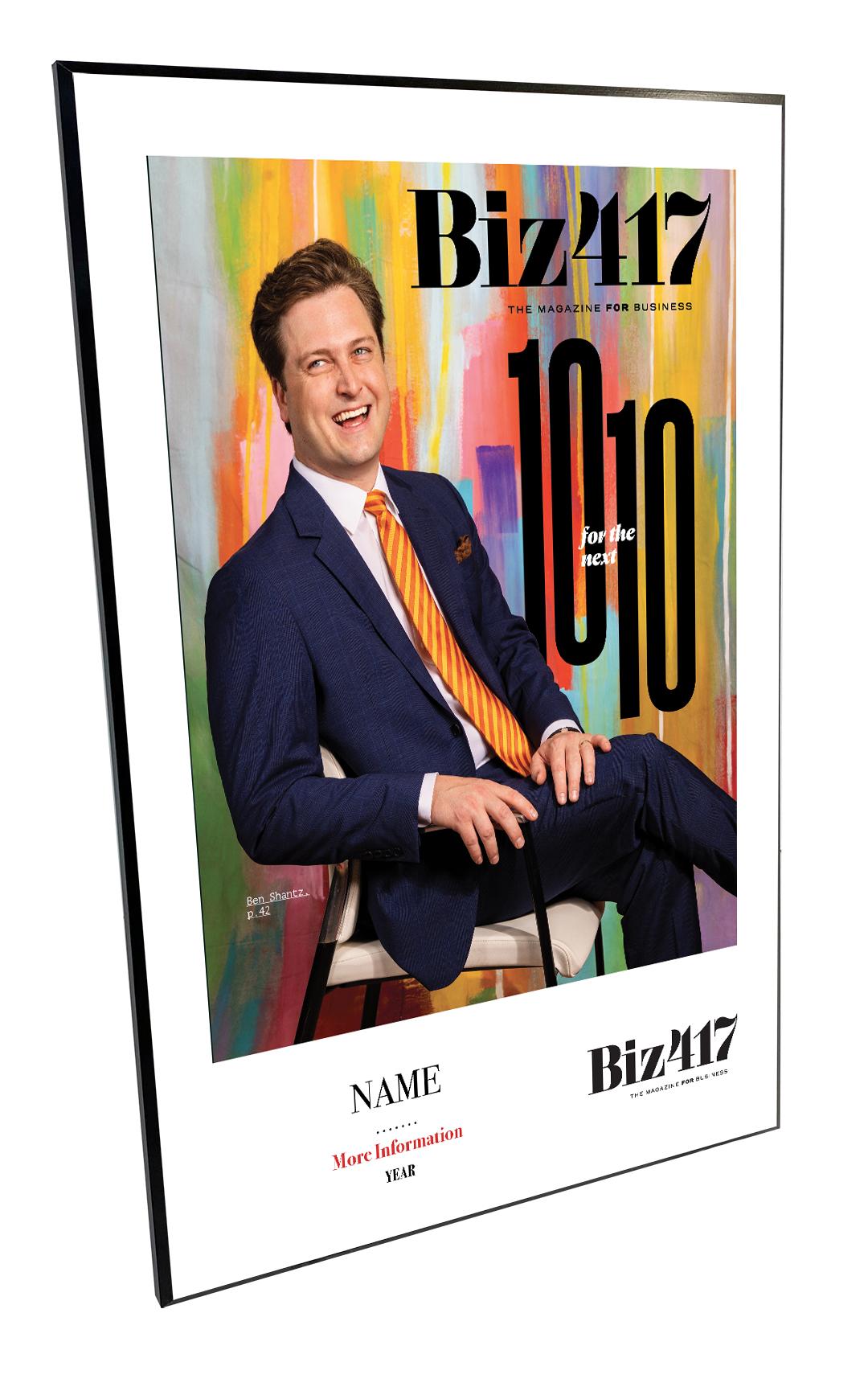 Biz 417 - 10 for the Next 10 - Melamine Plaques
