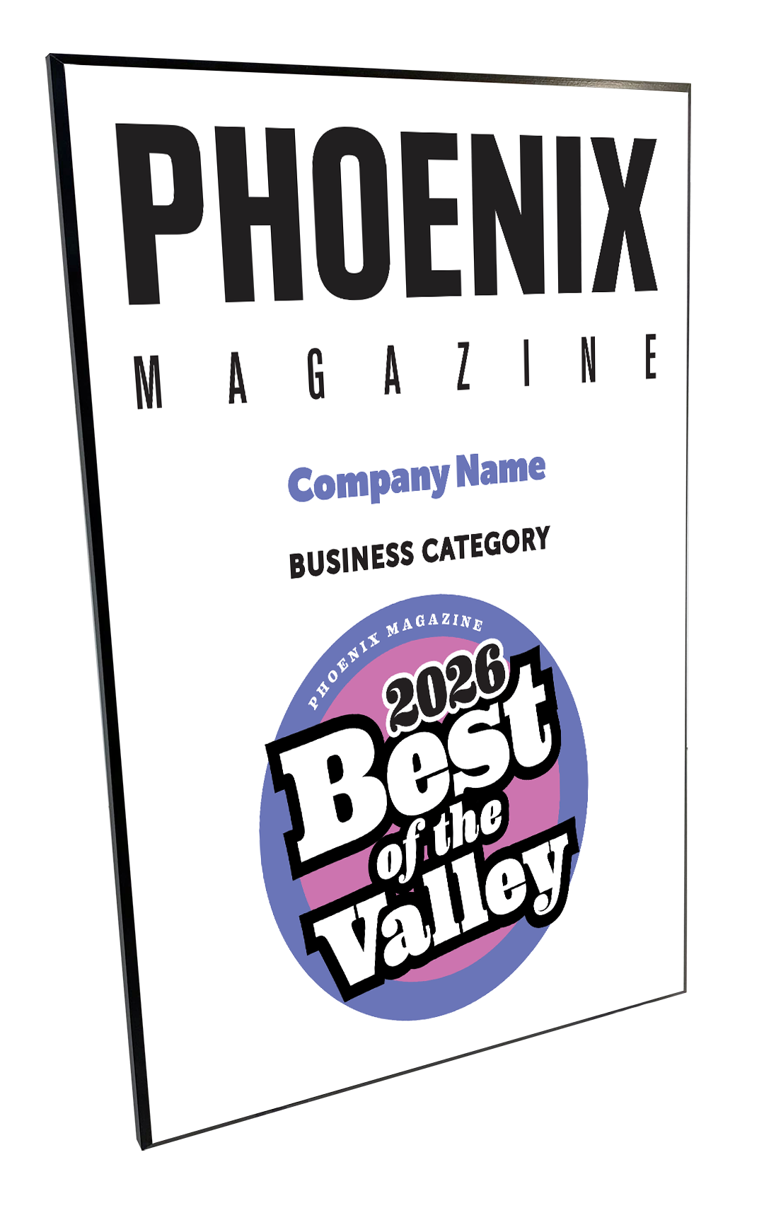 Phoenix Magazine - Plaques