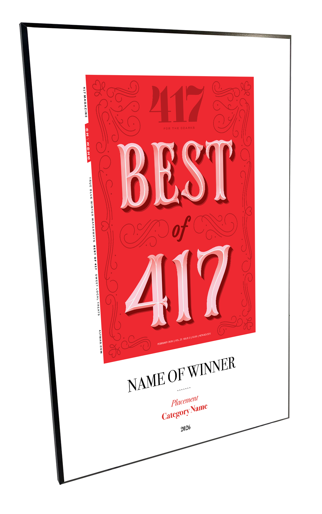 417 Magazine Best of 417 Award Melamine Plaques
