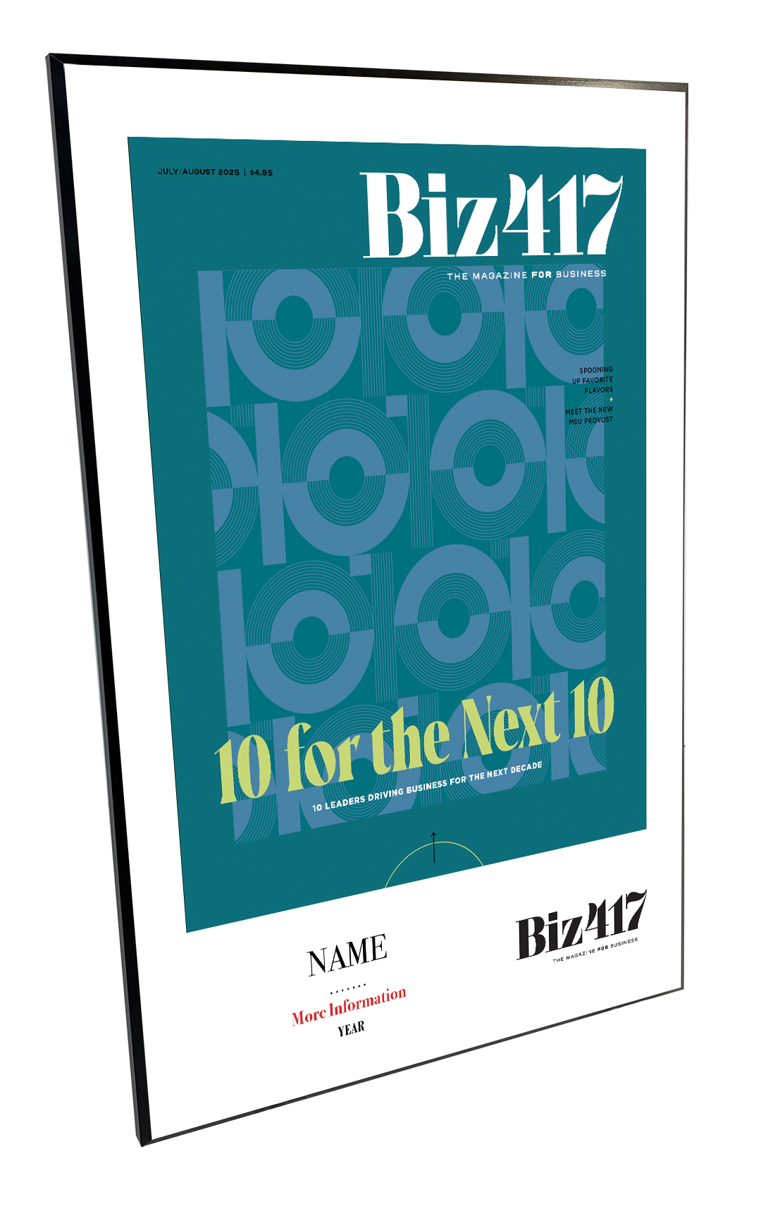 Biz 417 - 10 for the Next 10 - Melamine Plaques
