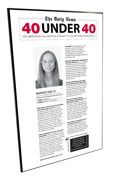 GC The Daily News - 40 Under 40 - Wooden Plaque