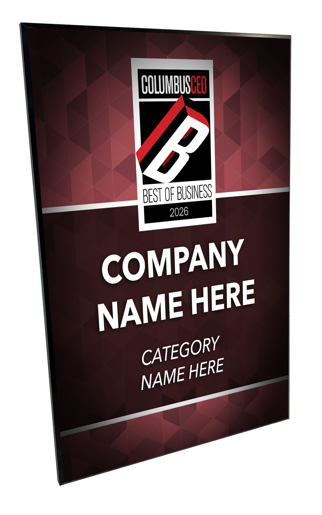 Columbus CEO - Best of Business Awards - Plaques