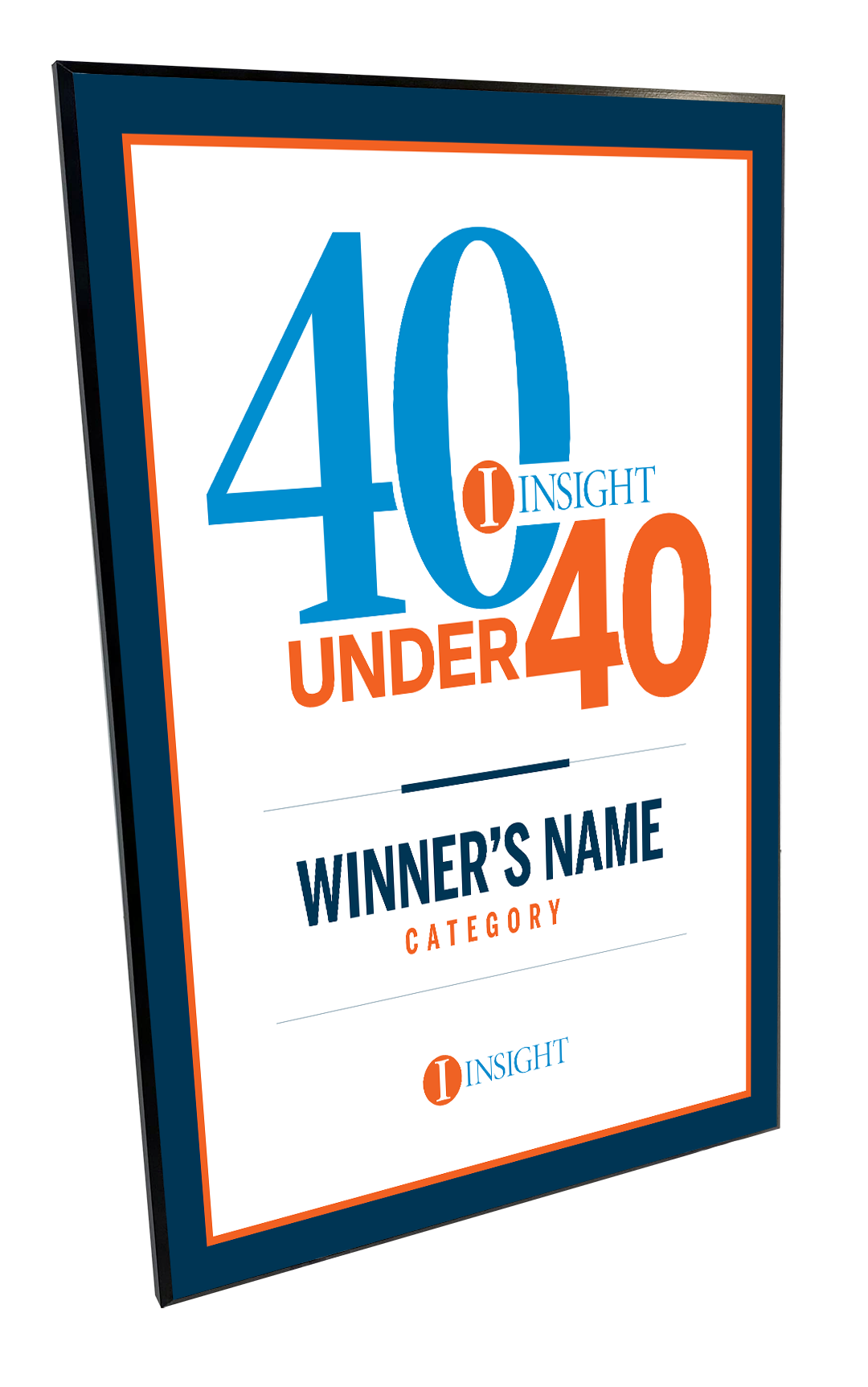 INSIGHT - 40 Under 40 - Logo Plaques