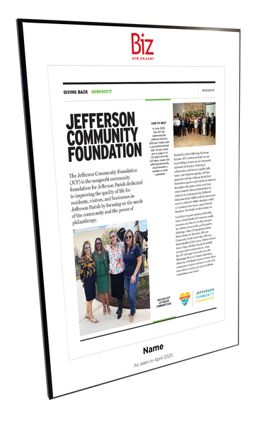 Biz New Orleans - Profile Features - Plaques