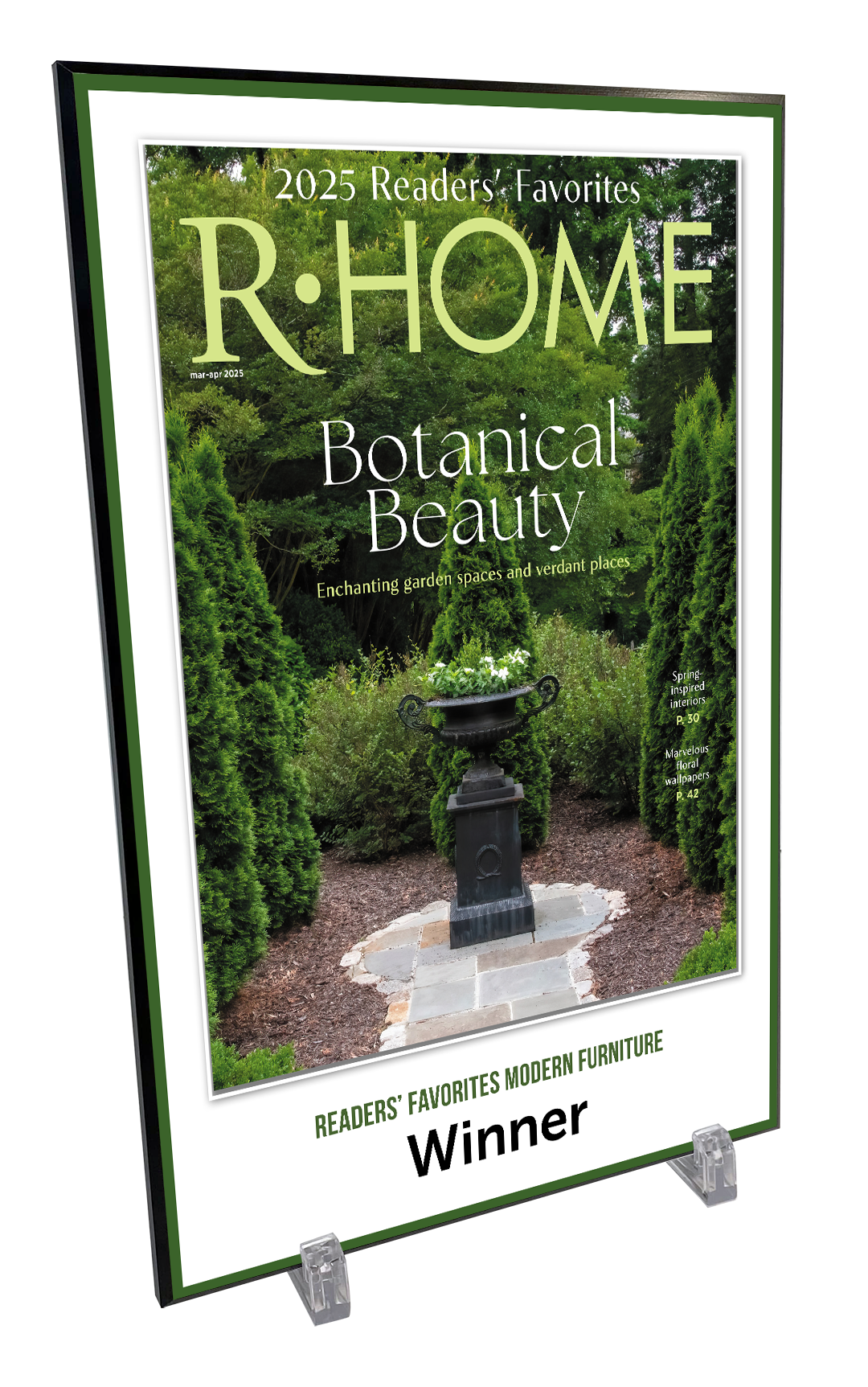 R-Home "Readers' Favorites" Cover Award Plaque