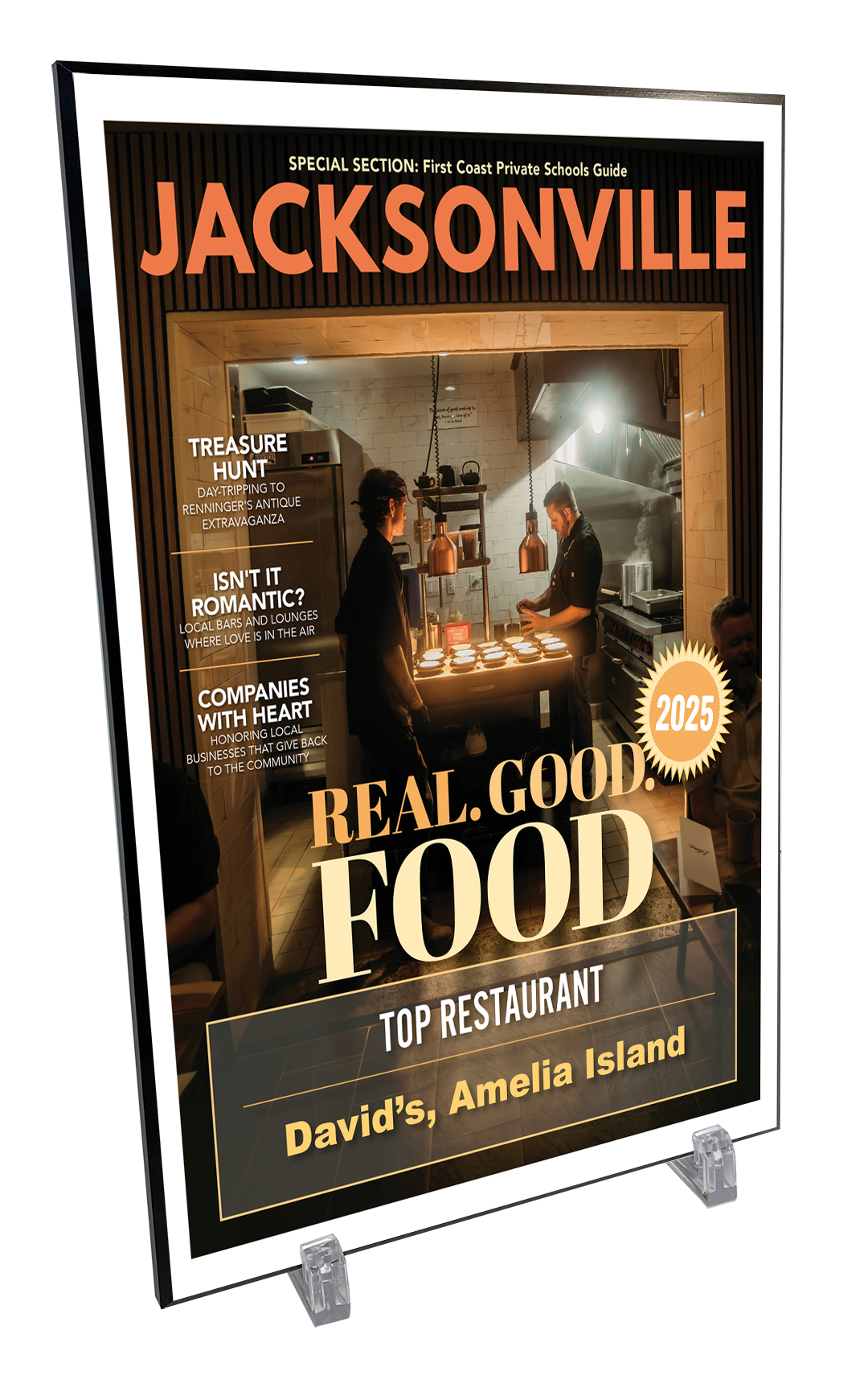 Jacksonville Magazine - Top 50 Restaurants - Plaques