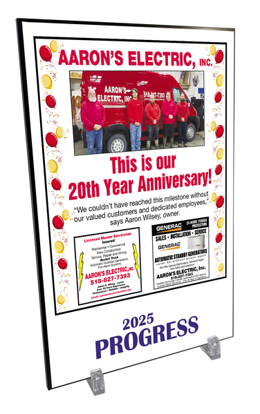 Progress Advertisers - Plaques