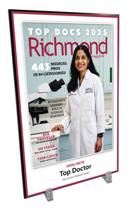 Richmond Magazine "Top Docs" Cover Award Plaque